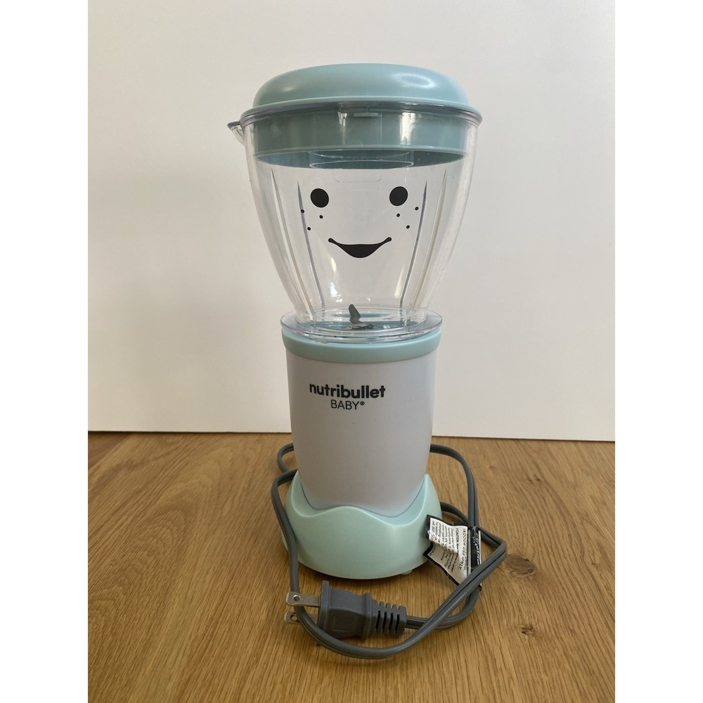 Nutribullet Baby Food Maker Blender Smiley Aqua Blue Works Perfect! Nice&Clean!